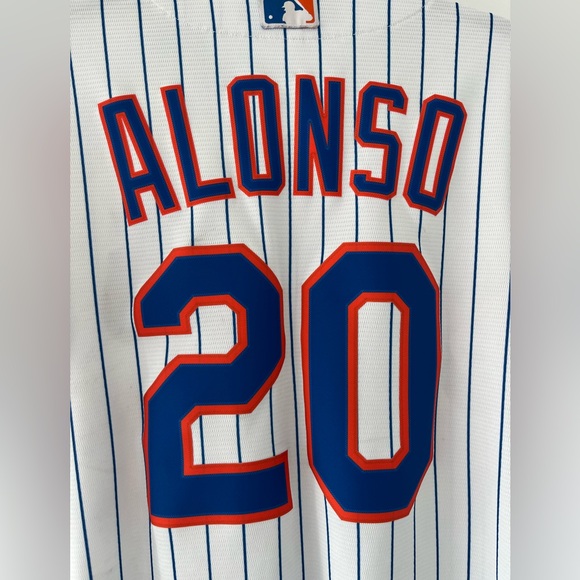 Genuine Nike Men's New York Mets Pete Alonso Nike White Home Elite Jersey - Picture 6 of 9